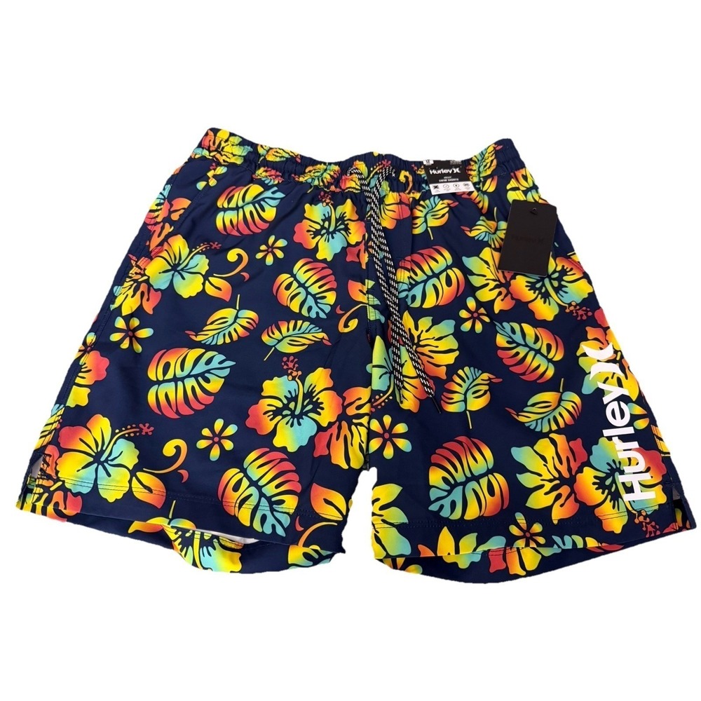 Hurley Men's Colorado Volleyball Swim Shorts Obsidian 7.5 In Inseam Size M New